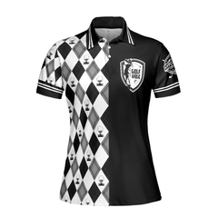 Golfaholic Short Sleeve Women Polo Shirt - Hyperfavor