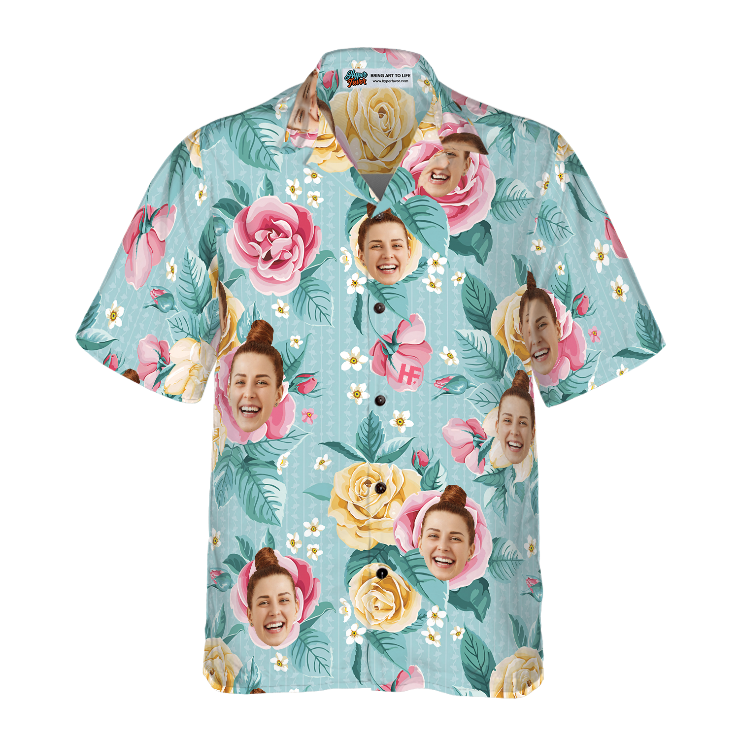 Funny Custom Face 09 Custom Hawaiian Shirt - Hyperfavor