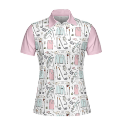 Golf Life In Pink V2 Short Sleeve Women Polo Shirt - Hyperfavor