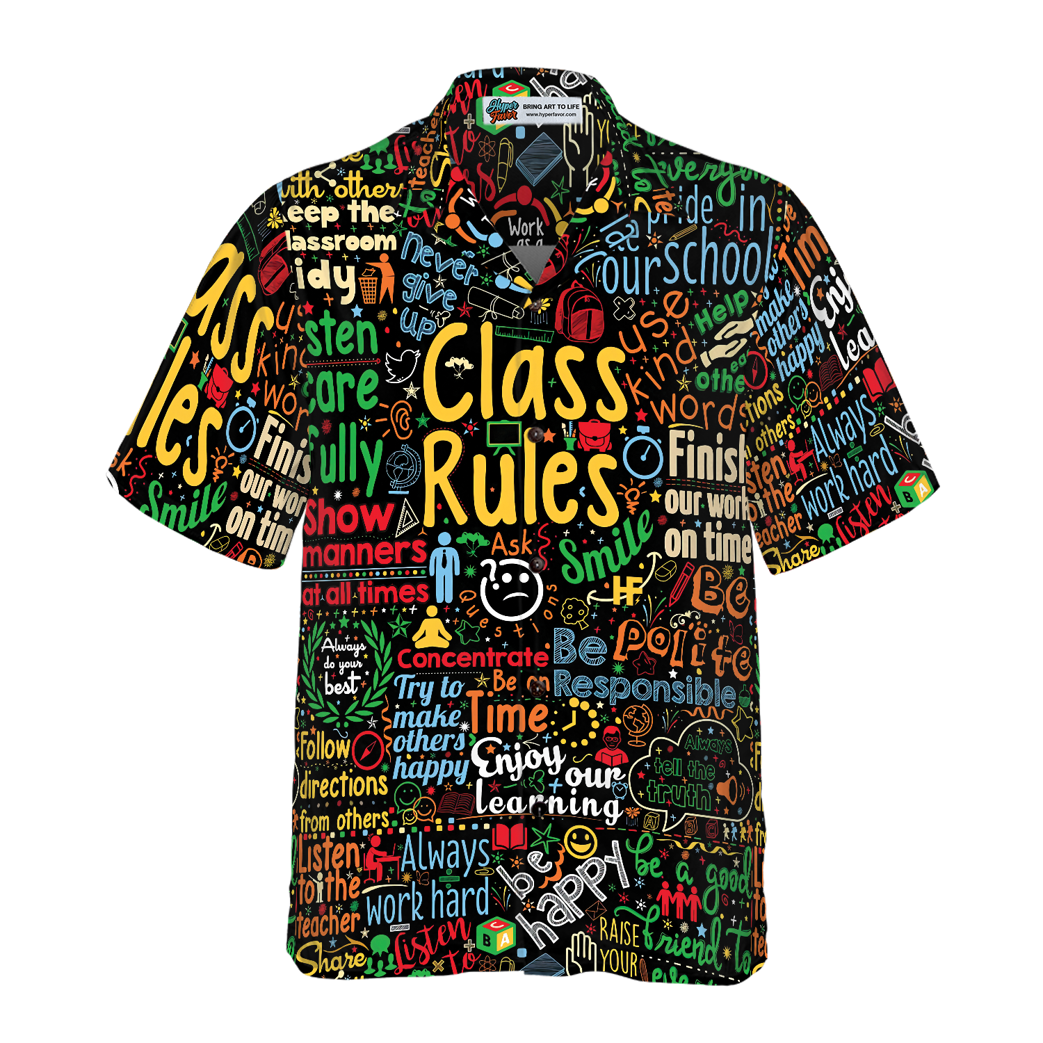 Class Rules Teacher Hawaiian Shirt, Teacher Shirt for Men And Women, Best Gift For Teachers - Hyperfavor