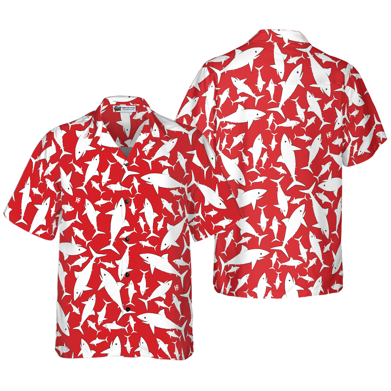 Shark Pattern 11 Hawaiian Shirt - Hyperfavor