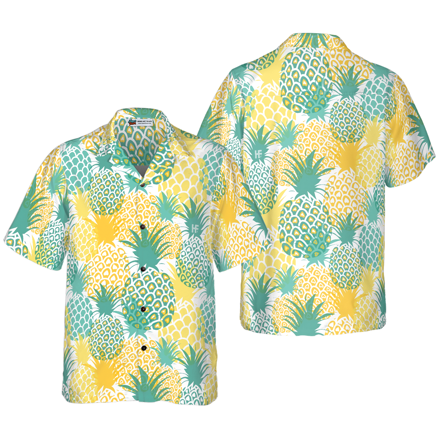 Pineapple Pattern V8 Hawaiian Shirt - Hyperfavor