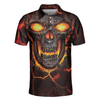 Tucking Fen Pin Polo Shirt, Skull Bowling Polo Shirt Design, Scary Halloween Gift For Bowling Lovers - Hyperfavor