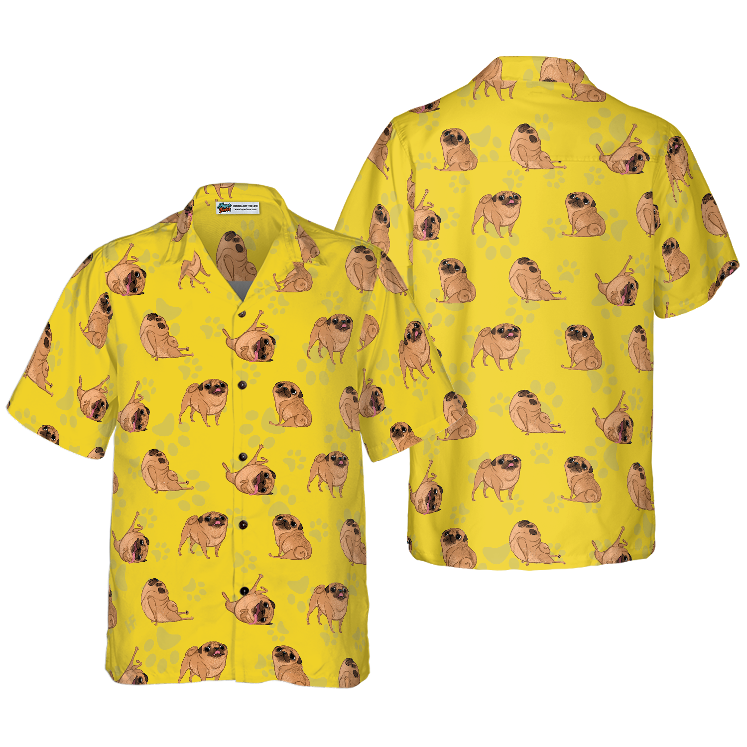 Pugs Life Shirt For Men Hawaiian Shirt - Hyperfavor