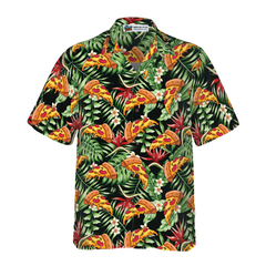 Funky Tropical Pizza Shirt For Men Hawaiian Shirt - Hyperfavor