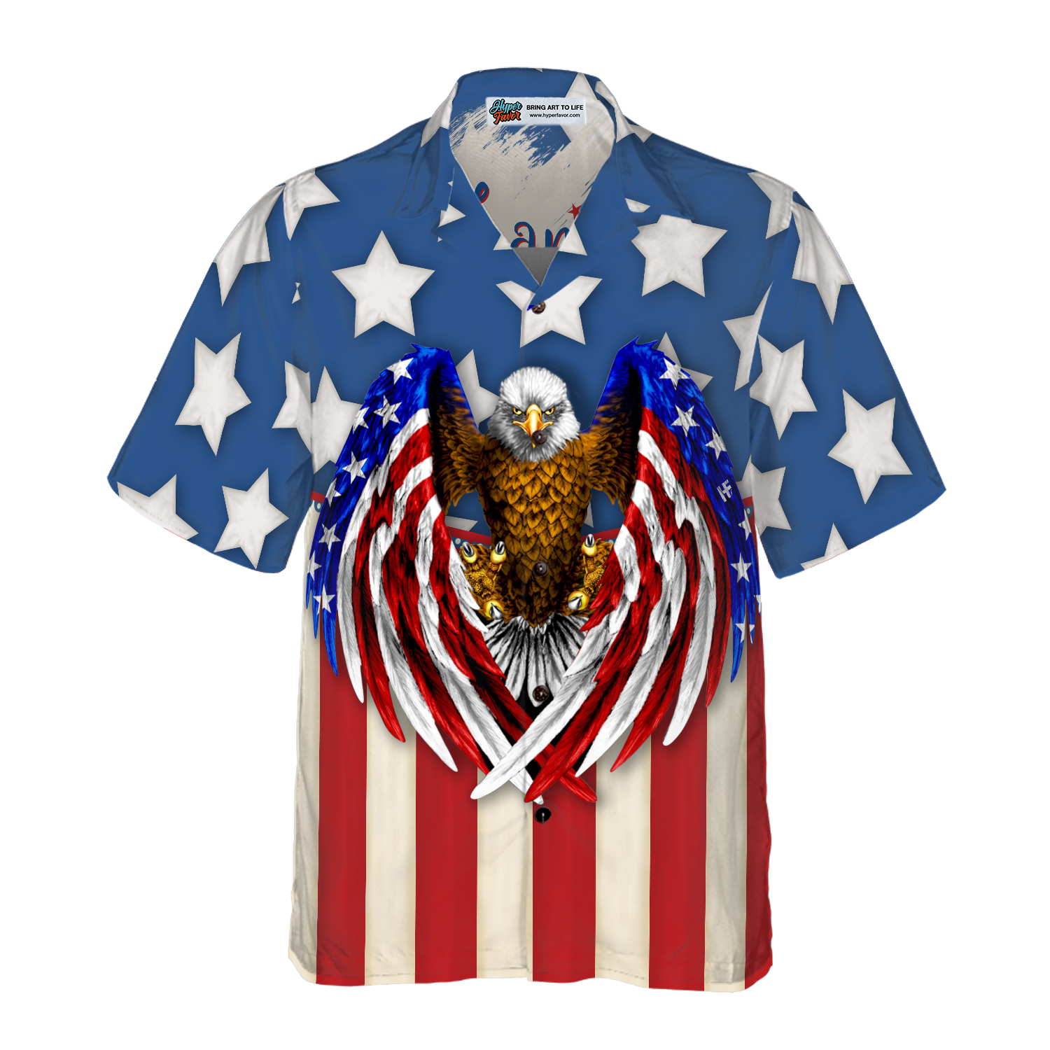 Land Of The Free Because Of The Brave Hawaiian Shirt - Hyperfavor