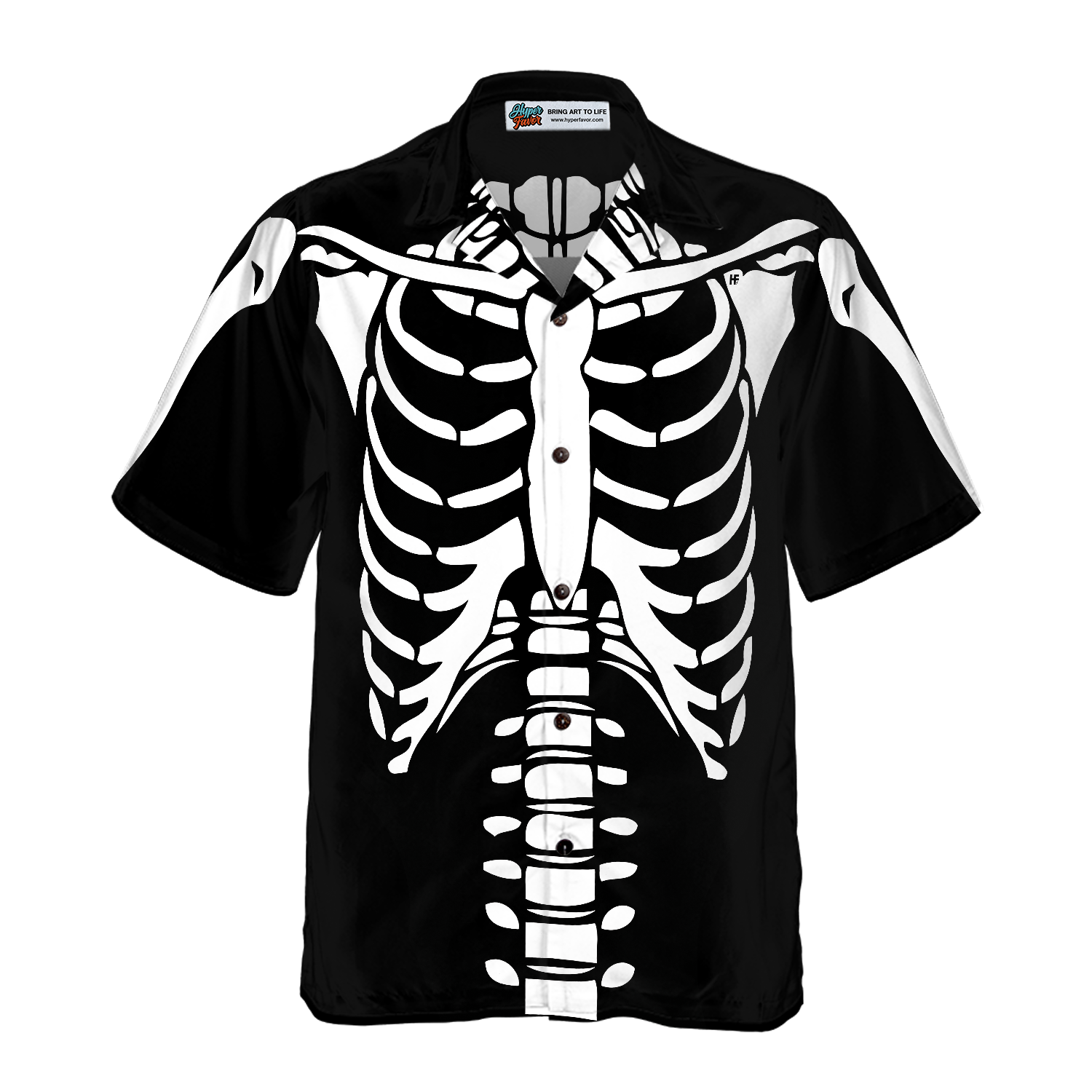 Halloween Skeleton Costume Shirt Hawaiian Shirt - Hyperfavor