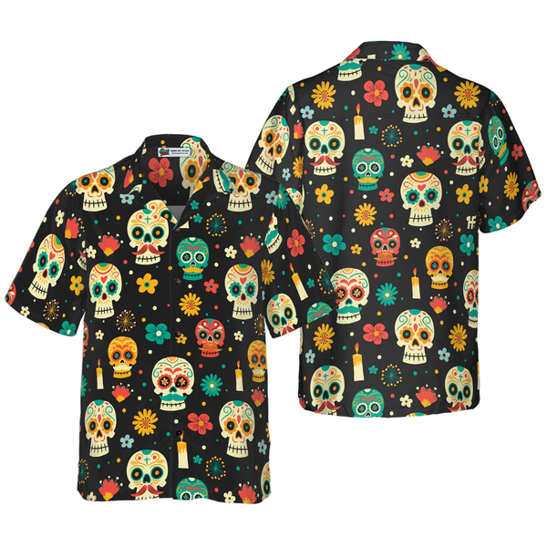 Las Vegas Raiders Skull Flower Hawaiian Shirt - Growkoc