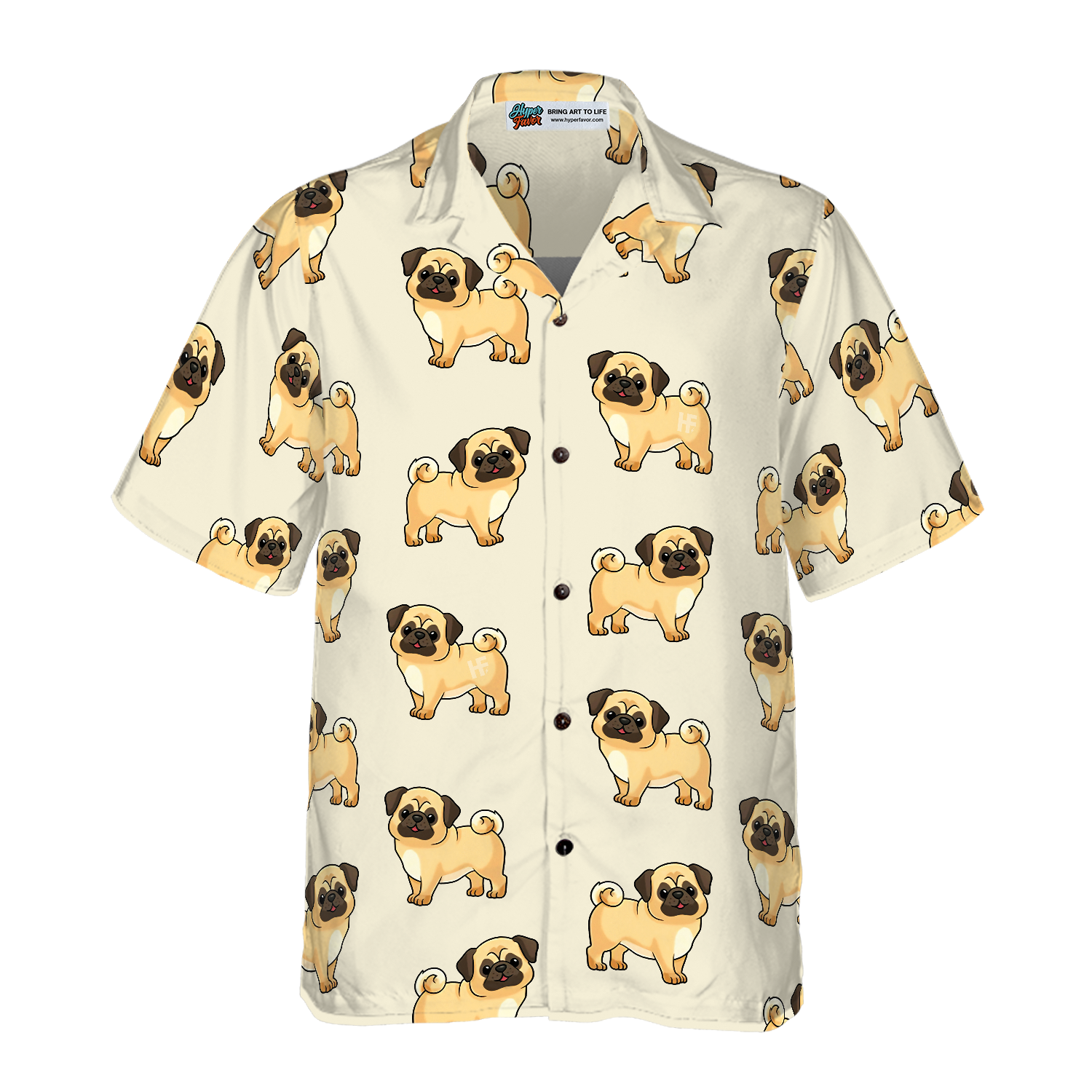 Cute Pugs For You Hawaiian Shirt - Hyperfavor