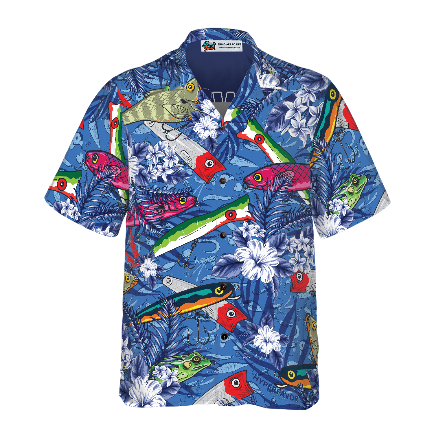 Where The Fish Fishing Hawaiian Shirt - Hyperfavor