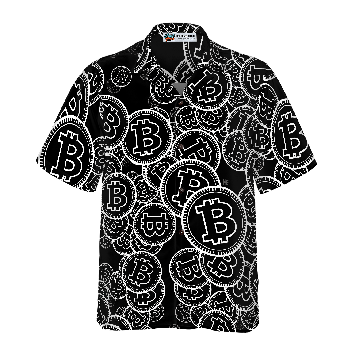 Digital Bitcoin Crypto Hawaiian Shirt - Hyperfavor