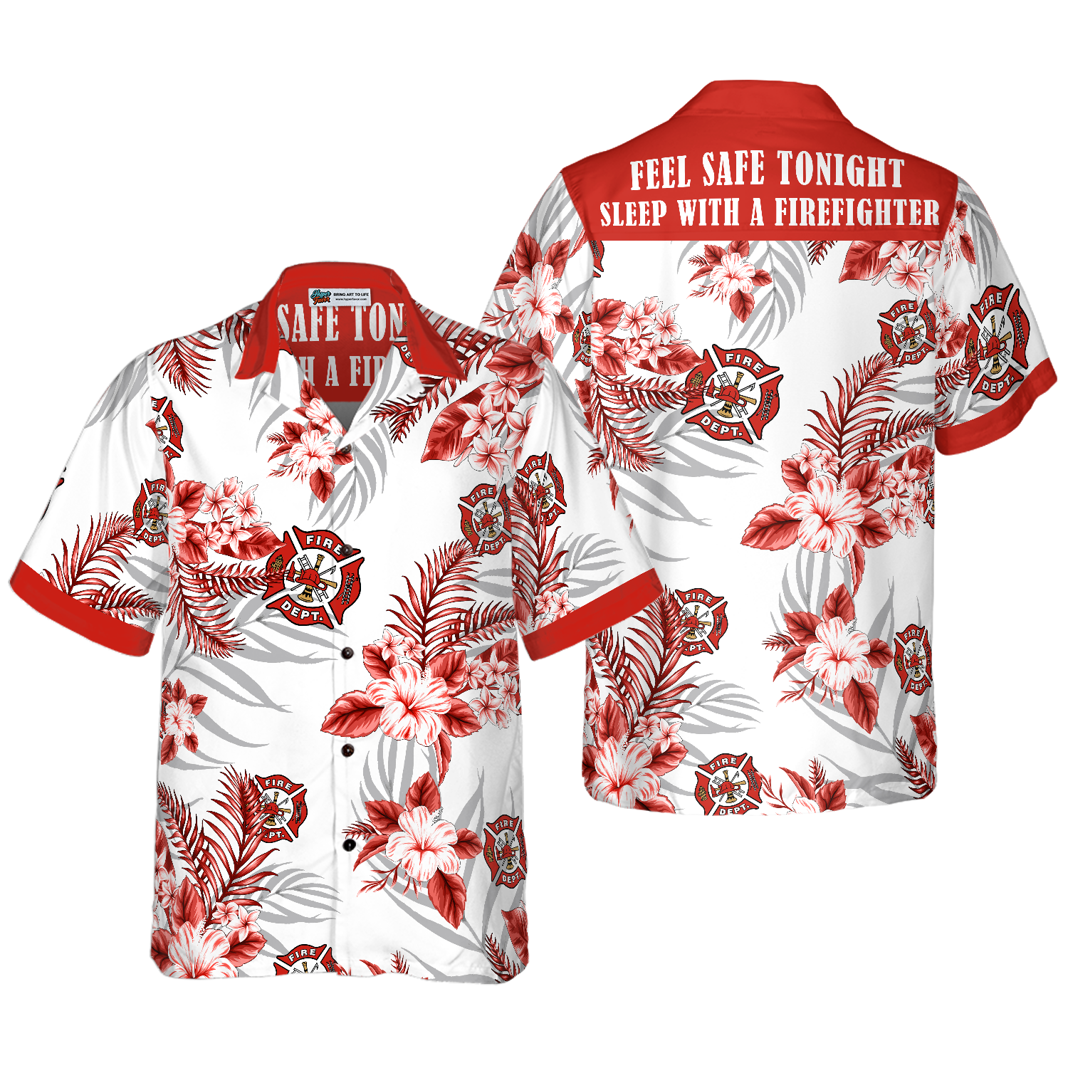 I Am A Firefighter Hawaiian Shirt - Hyperfavor