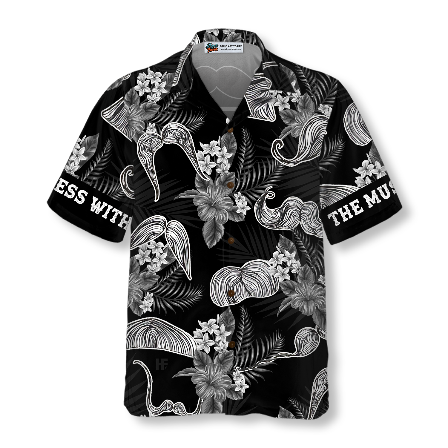 Don't Mess With The Mustache Hawaiian Shirt - Hyperfavor