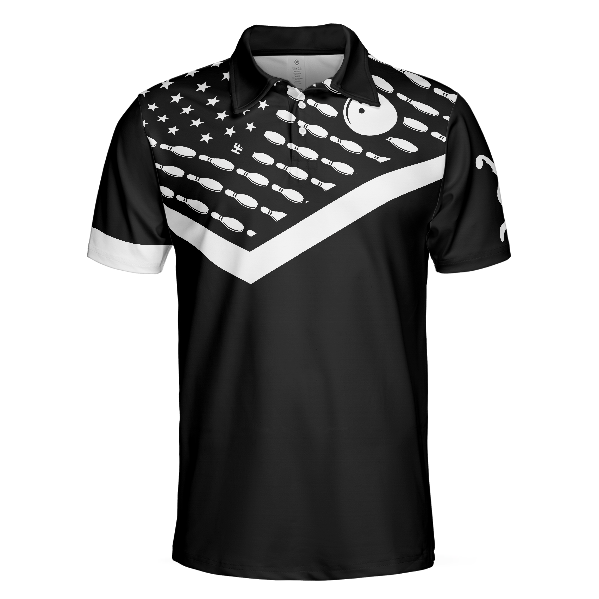 Spear Swear Drink Repeat Bowling Polo Shirt - Hyperfavor