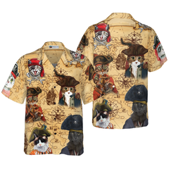 Pirate Cat Hawaiian Shirt - Hyperfavor