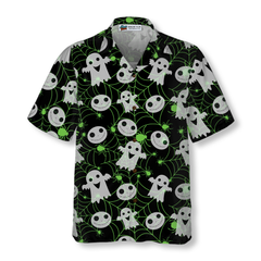 Halloween Spider Web Shirt For Men Hawaiian Shirt - Hyperfavor