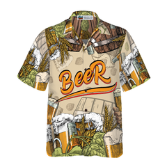 Drinking Beer Hawaiian Shirt - Hyperfavor