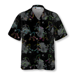 Grunge Pattern Boys Hockey Hawaiian Shirt - Hyperfavor