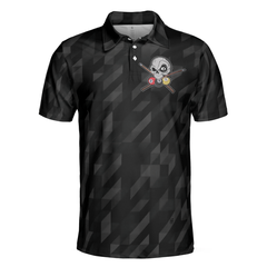 Billiards Once You Touch My Balls Polo Shirt, Black Skull Billards Shirt, Funny Billiards Sayings Shirt - Hyperfavor