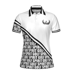 Golf Spirit In Black And White Golf Short Sleeve Women Polo Shirt, Simple Golf Shirt Design For Female Golfers - Hyperfavor