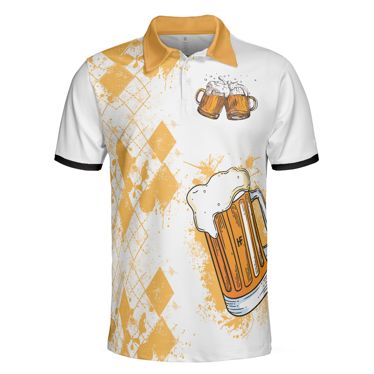 I Got A Cold Beer On Every Hole Polo Shirt - Hyperfavor