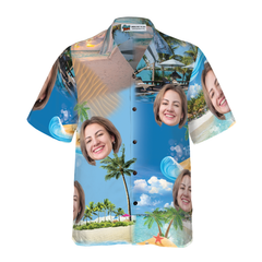 Funny Custom Face 02 Custom Hawaiian Shirt - Hyperfavor