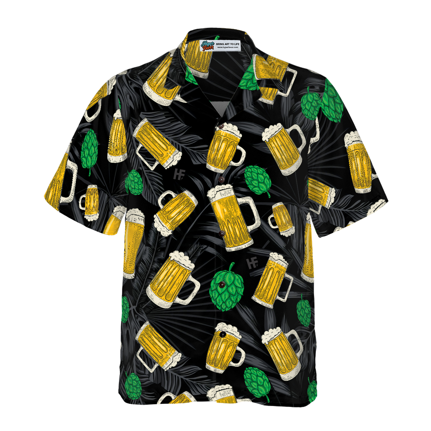 Beer Mugs And Hop Hawaiian Shirt - Hyperfavor