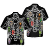 Skeleton Decorate Halloween Hawaiian Shirt, Unique Halloween Shirt For Men And Women - Hyperfavor