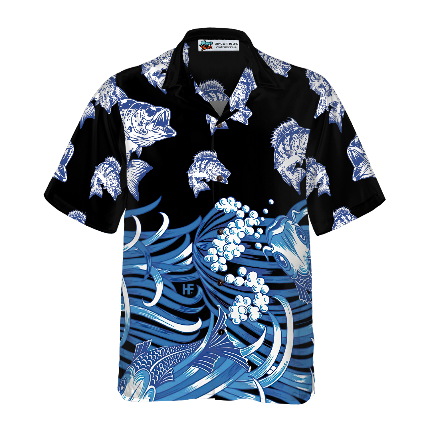 Bass Fish Hawaiian Shirt - Hyperfavor