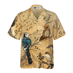 HIGH ABOVE THE TREE BIRDS Hawaiian Shirt - Hyperfavor