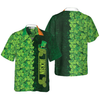 Personalized Shamrock Happy Saint Patrick's Day Irish Ireland Custom Hawaiian Shirt - Hyperfavor