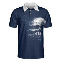 Artistic High Tech Skull Polo Shirt, Golf Shirt For Men, Gift For Golfers - Hyperfavor