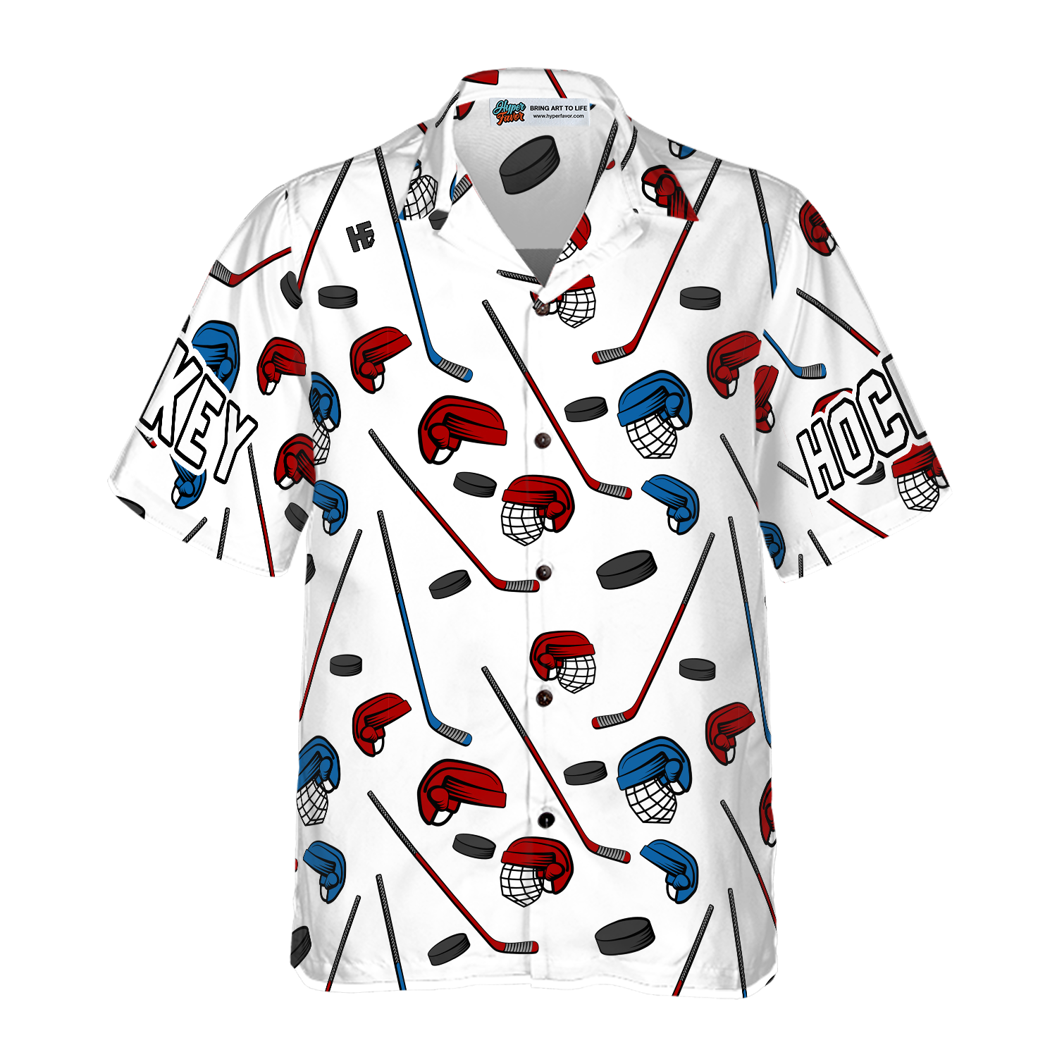 Ice Hockey Hawaiian Shirt - Hyperfavor