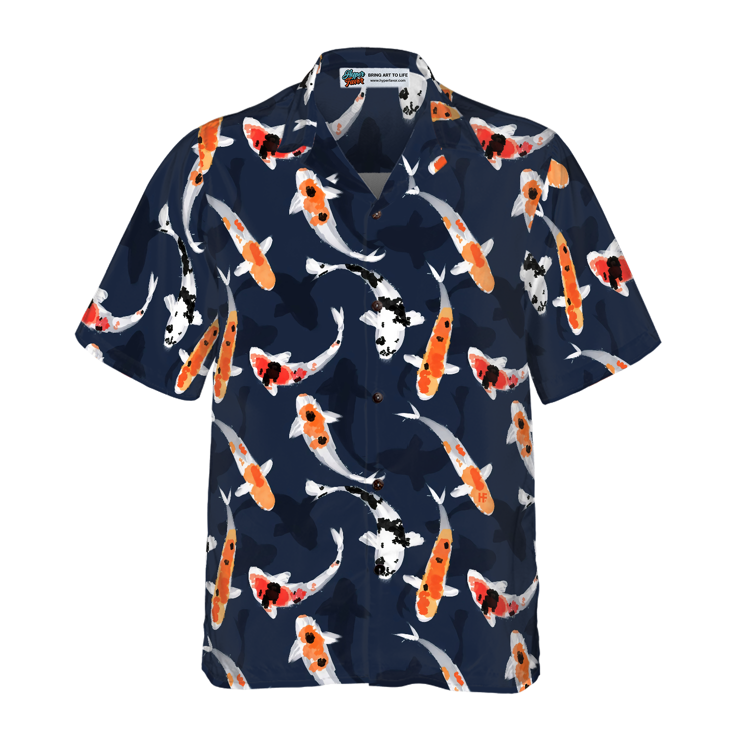 Koi Fish Pattern v3 Hawaiian Shirt - Hyperfavor