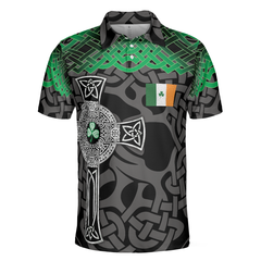 Irish St Patrick Day Polo Shirt, Best Saint Patricks Themed Shirt, Cool Gift Idea For Irish Friends - Hyperfavor