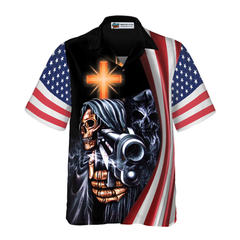 Gun And God Shirt For Men Hawaiian Shirt - Hyperfavor