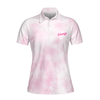 This Is My Fight Shirt Breast Cancer Awareness Short Sleeve Women Polo Shirt, Pink Tie Dye Breast Cancer Shirt - Hyperfavor