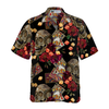 Casino Skull Colorful Hawaiian Shirt - Hyperfavor