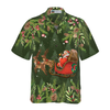 Hyperfavor Santa Santa Riding Sleigh 1 Pattern Hawaiian shirt, Christmas Shirts Short Sleeve Button Down Shirt For Men And Women - Hyperfavor