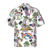 Unicorn American Flag Hawaiian Shirt - Hyperfavor
