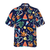 Hyperfavor Santa Beach 1 Pattern Hawaiian shirt, Christmas Shirts Short Sleeve Button Down Shirt For Men And Women - Hyperfavor
