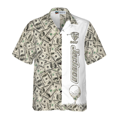 Personalized Dollar Golf Custom Hawaiian Shirt - Hyperfavor