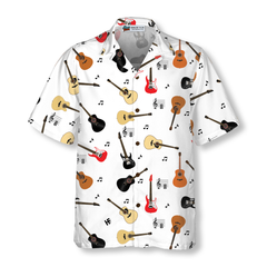 Guitar Musical Note Hawaiian Shirt - Hyperfavor