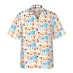 Cat I Love My Cat Hawaiian Shirt - Hyperfavor