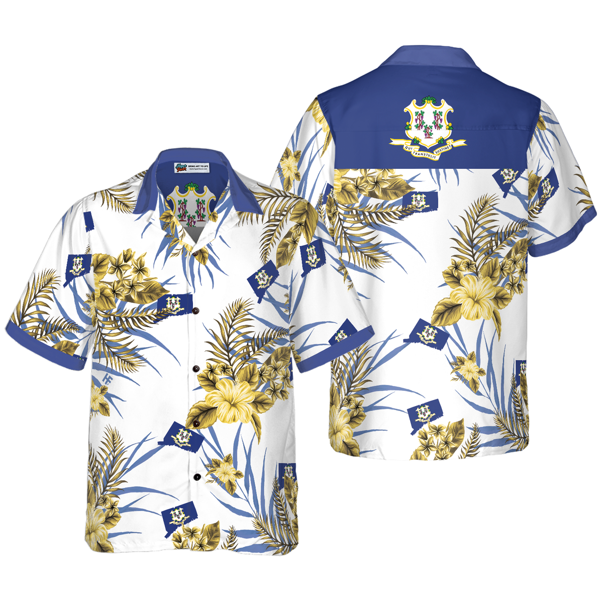 Connecticut Proud Hawaiian Shirt - Hyperfavor