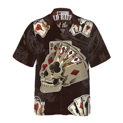 I Would Rather Be At The Casino Skull Pattern Hawaiian Shirt - Hyperfavor