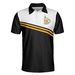 Easily Distracted By Bowling And Beer Polo Shirt, Tenpin Bowling Shirt Design With Sayings, Best Drinking Bowling Shirt - Hyperfavor