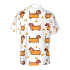 Real Hotdog Dachshund Hawaiian Shirt - Hyperfavor