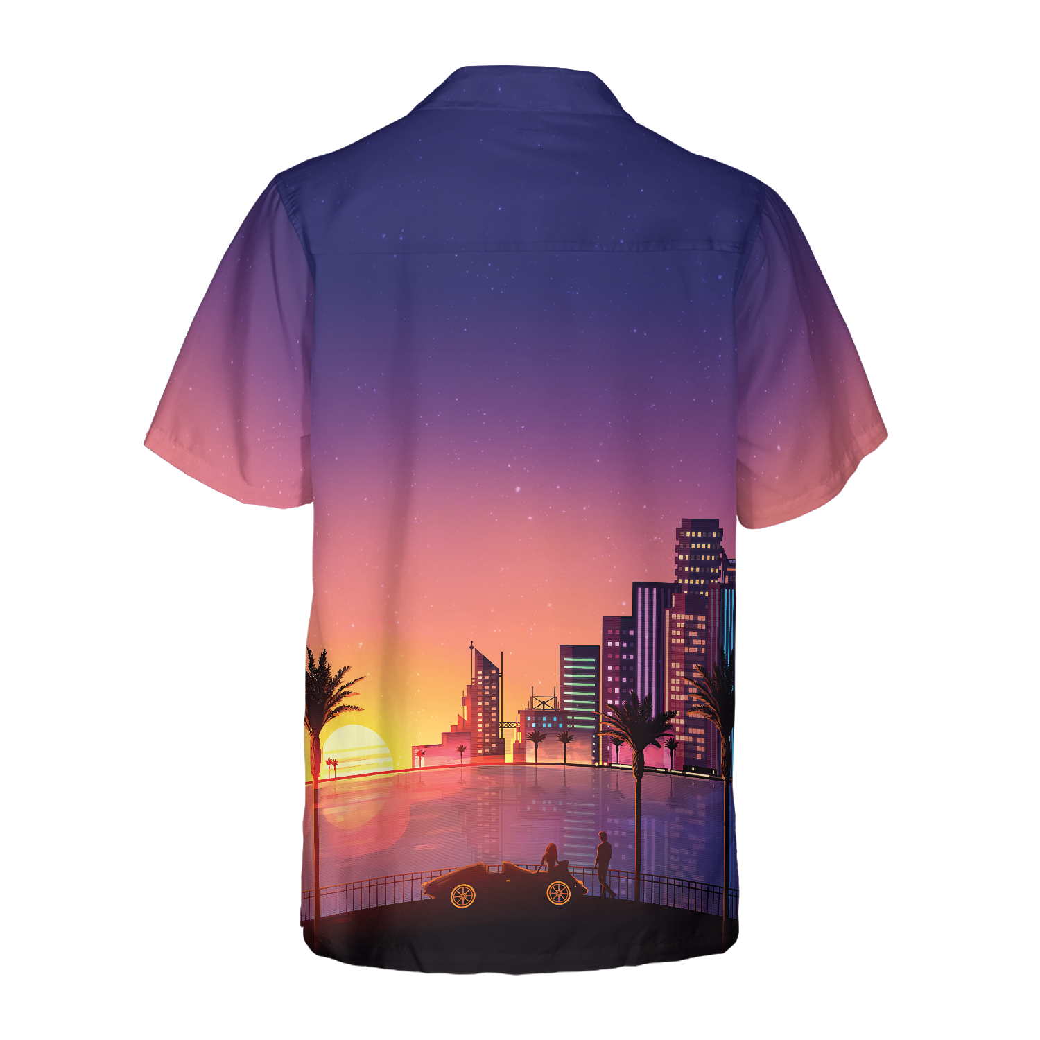 Miami Sunset Hawaiian Shirt - Hyperfavor