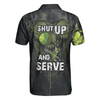 Skull Tennis Polo Shirt, Scary Skull Graphic Tennis Shirt For Tennis Lovers, Halloween Tennis Gift Idea - Hyperfavor
